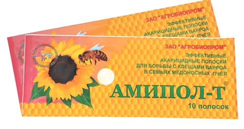 препарат амипол для борьбы с клещами варроа пчел